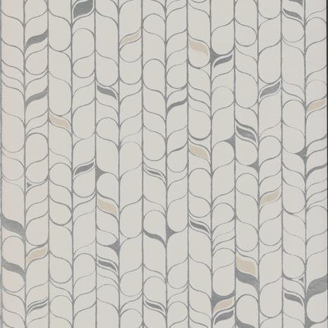 Candice Olson Perfect Petals Off White & Silver Wallpaper
