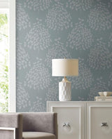 Candice Olson Tender Grey & Blue Wallpaper