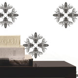 York Honey Bee Black & White Wallpaper