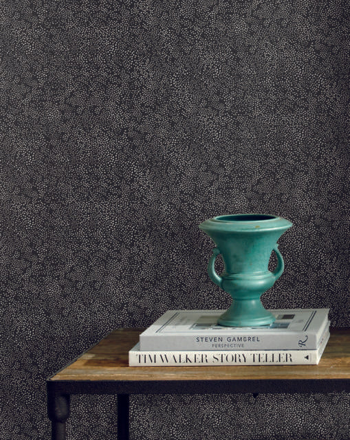 Rifle Paper Co. Champagne Dots White/Black Wallpaper