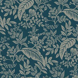 Rifle Paper Co. Canopy Indigo & Silver Wallpaper