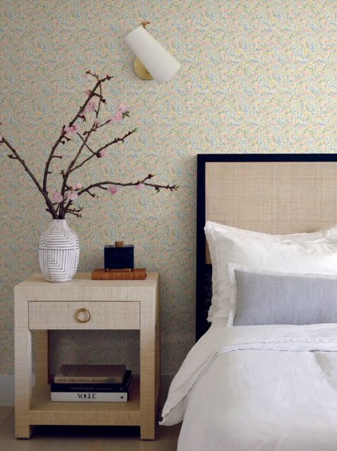 Rifle Paper Co. Tapestry Light Mustard Wallpaper