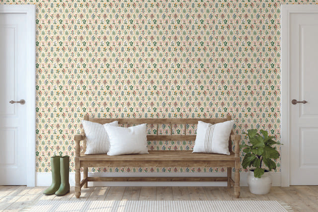 Rifle Paper Co. Hawthorne Cream Wallpaper