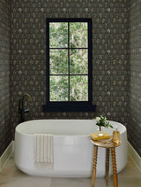 Rifle Paper Co. Hawthorne Black/Cream Wallpaper