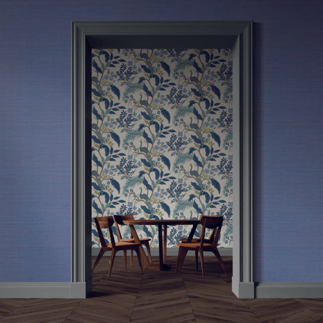 Rifle Paper Co. Palette Blue Wallpaper
