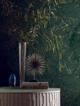 Ronald Redding Designs Polished Marble Green Wallpaper