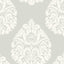 Ronald Redding Designs Teardrop Damask Light Grey Wallpaper