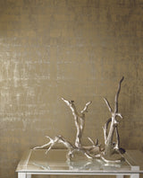 Ronald Redding Designs Liquid Metal Gold Wallpaper