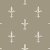 Ronald Redding Designs Fleur De Lis Glint/Cream Wallpaper
