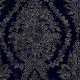 Ronald Redding Designs Charleston Damask Navy Wallpaper