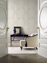 Ronald Redding Designs Charleston Damask Cream Wallpaper