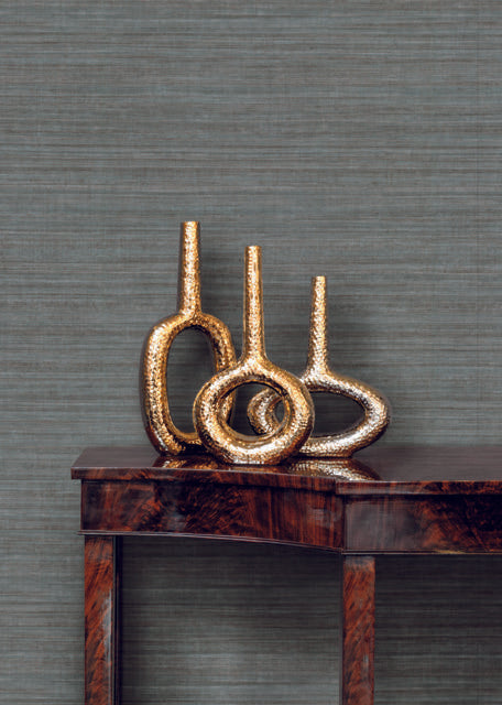 Ronald Redding Designs Silk Elegance Green Wallpaper