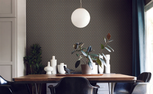 Ronald Redding Designs Bee Sweet Grey Wallpaper