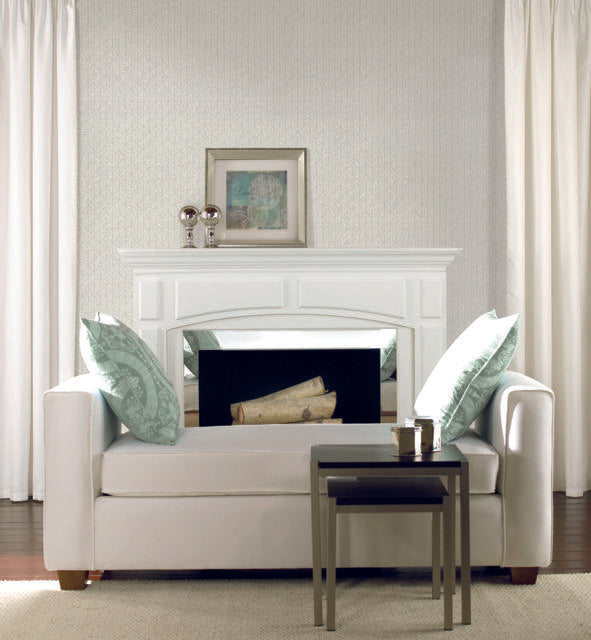 Ronald Redding Designs Woven Texture Light Grey Wallpaper