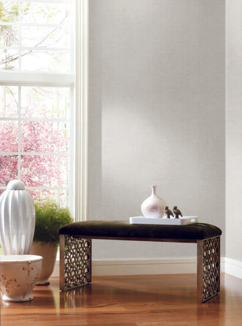 Ronald Redding Designs Textile Sisal Light Grey Wallpaper