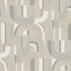 Ronald Redding Designs Sculpture Garden Grey Wallpaper