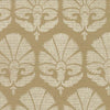 Ronald Redding Designs Ottoman Fans Gold/White Wallpaper
