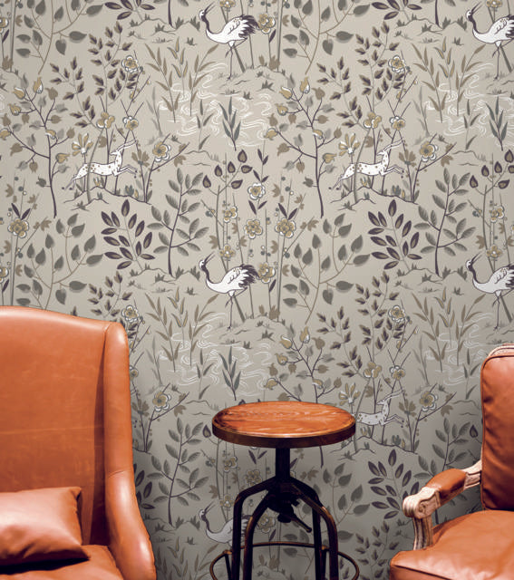 Ronald Redding Designs Aspen Off White Wallpaper