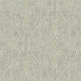 Ronald Redding Designs Ascot Damask Off White Wallpaper