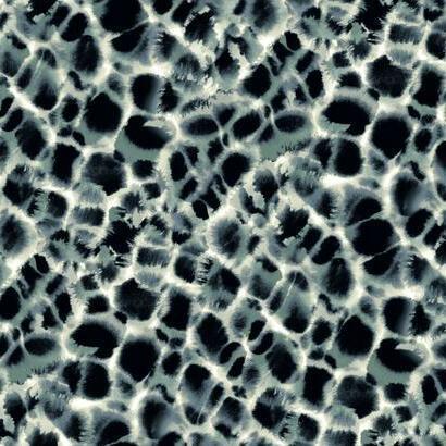 Ronald Redding Designs Leopard Rosettes Blue Wallpaper