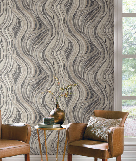 Ronald Redding Designs Streaming Cheetah Linen Wallpaper