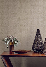 Ronald Redding Designs Leather Lux Beige Wallpaper