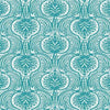 Ronald Redding Designs Lotus Palm Aqua Wallpaper