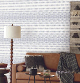 York Wallcoverings Diamond Ombre Navy & White Wallpaper