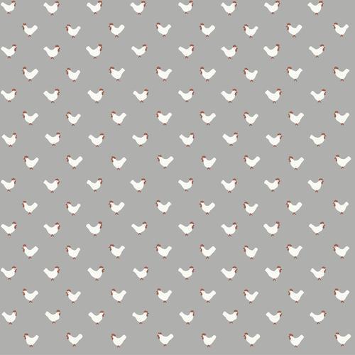 York Wallcoverings Roost Grey & Red Wallpaper