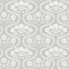 York Folksy Floral Beige/White Wallpaper