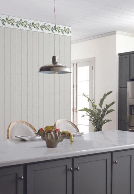 York Wallcoverings In Stitches Stripe Taupe & Charcoal Wallpaper