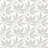 York Chokeberry Block Print Linen/White Wallpaper