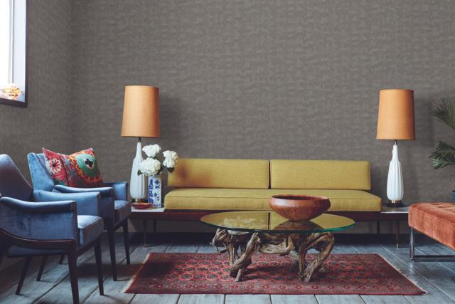 Roommates Conservation Brown & Grey Wallpaper