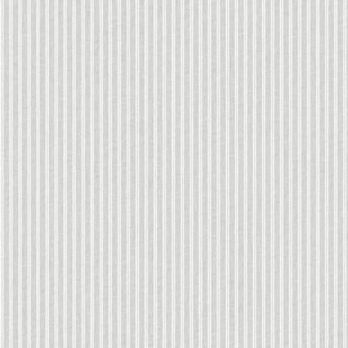York New Ticking Stripe Grey Wallpaper