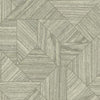 York Wood Geometric Grey Wallpaper