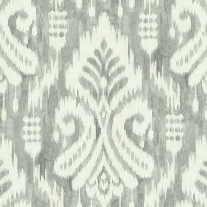 York Wallcoverings Hawthorne Ikat Grey Wallpaper