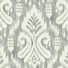 York Hawthorne Ikat Gray Wallpaper