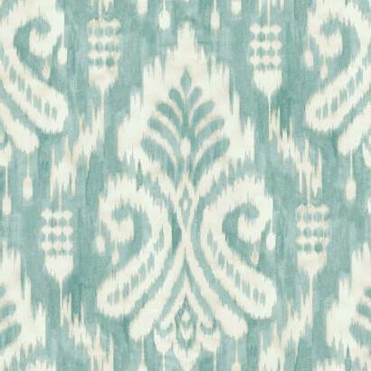 York Wallcoverings Hawthorne Ikat Aqua Wallpaper