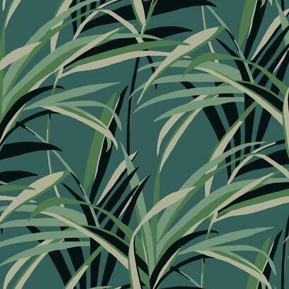 York Wallcoverings Tropical Paradise Green & Teal Wallpaper