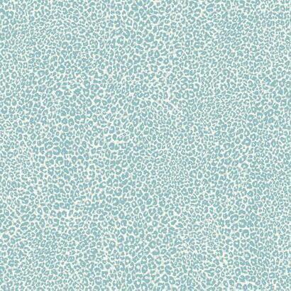 York Wallcoverings Leopard King Blue Wallpaper