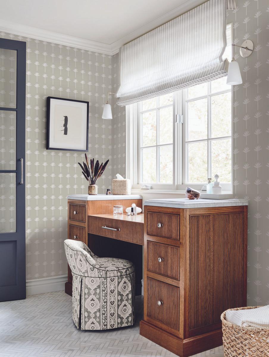 York Wallcoverings Palm Bay Beige Wallpaper