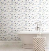 York Wallcoverings Full Sails Blue & Red Wallpaper