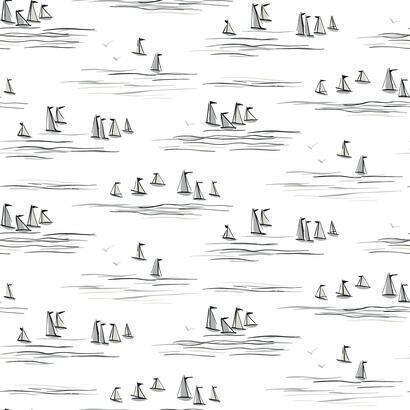 York Wallcoverings Full Sails Neutral Wallpaper