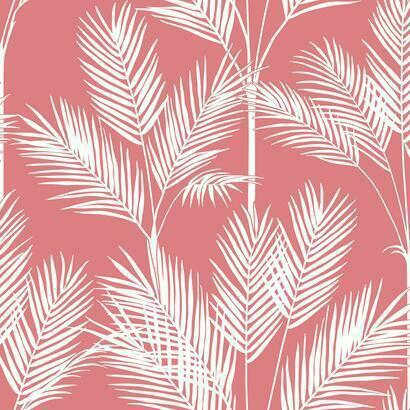 York Wallcoverings King Palm Silhouette Coral Wallpaper