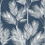 York King Palm Navy Silhouette Wallpaper