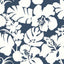 York Wallcoverings Hibiscus Arboretum Navy Wallpaper