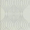 Candice Olson Eden Sisal Grasscloth Gray/White/Metallic Wallpaper
