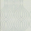 Candice Olson Eden Sisal Grasscloth Blue/White/Metallic Wallpaper