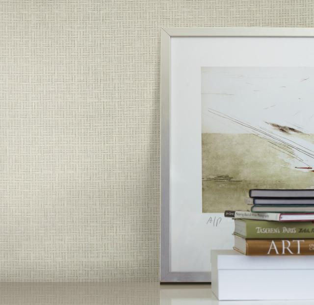 Candice Olson Tatami Weave Light Gray Wallpaper