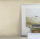 Candice Olson Tatami Weave Cream Wallpaper